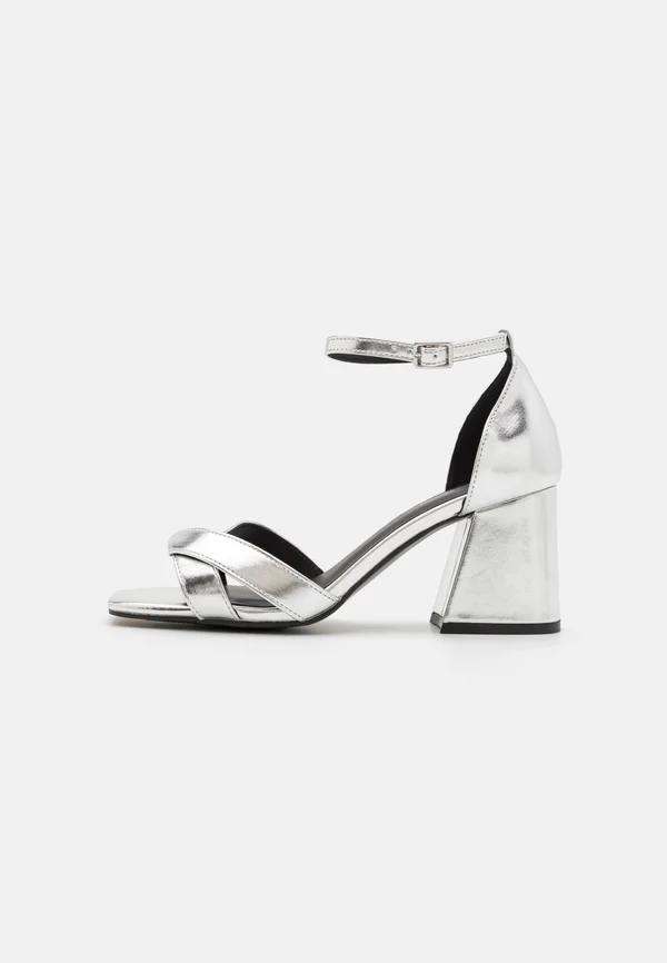 High Heel Sandalette - silver