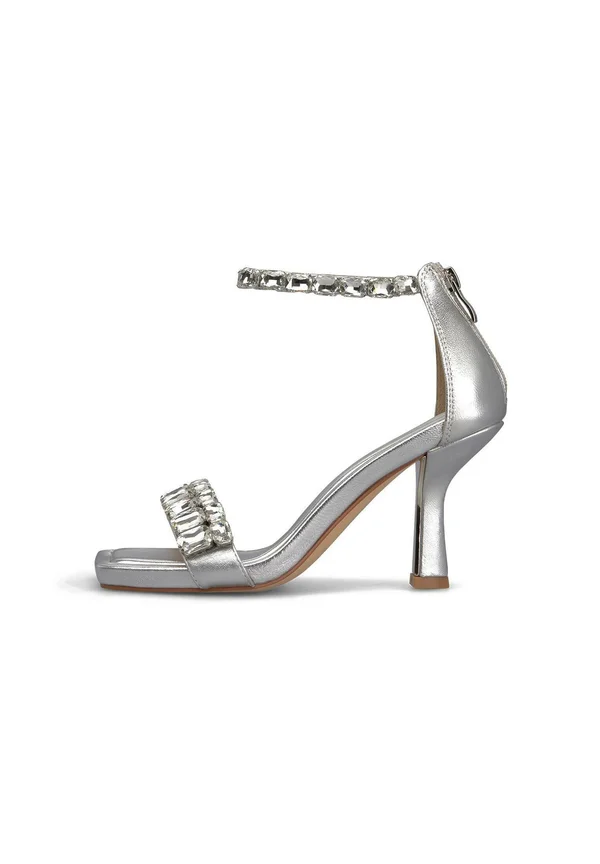 High Heel Sandalette - silver