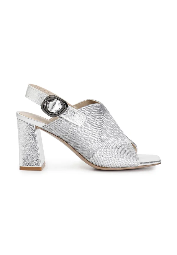 High Heel Sandalette - silver