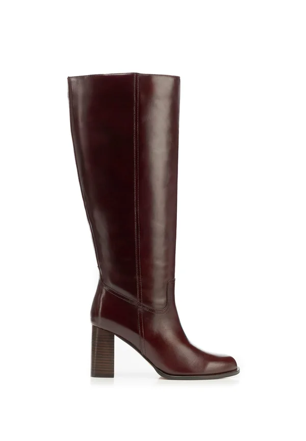 High Heel Stiefel - bordeaux