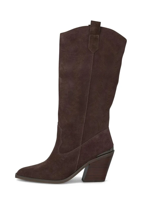 High Heel Stiefel - marbled brown