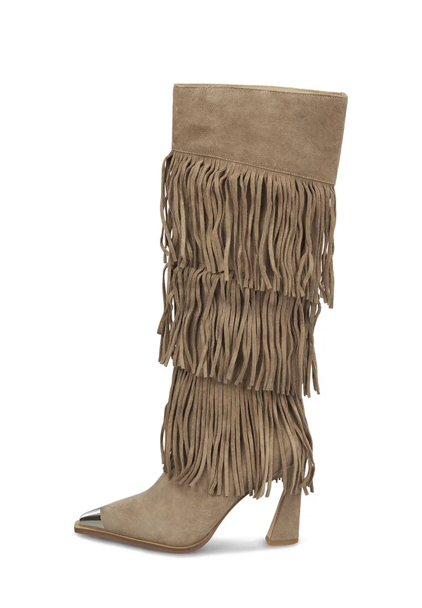 High Heel Stiefel - marrón claro