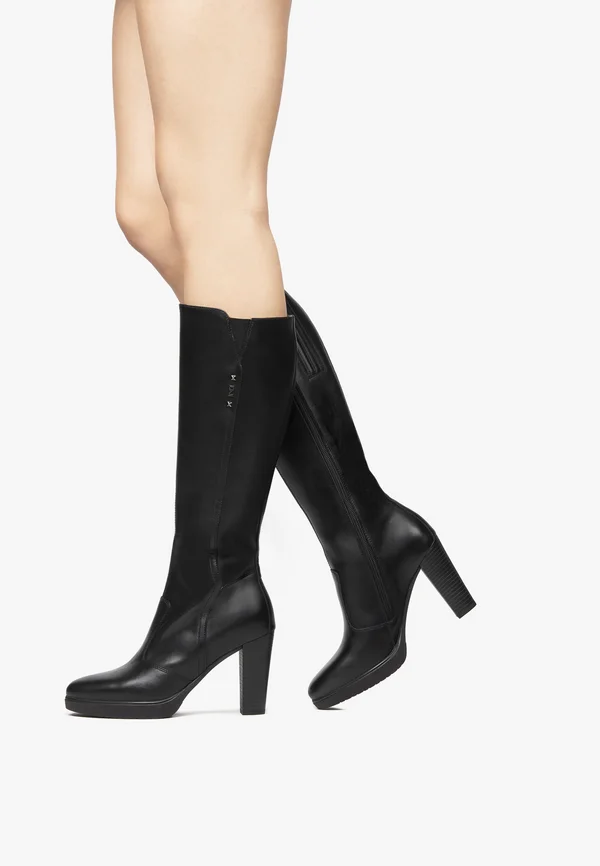 High Heel Stiefel - nero