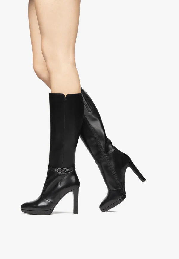 High Heel Stiefel - nero