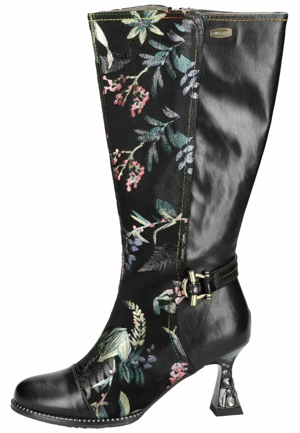 High Heel Stiefel - noir