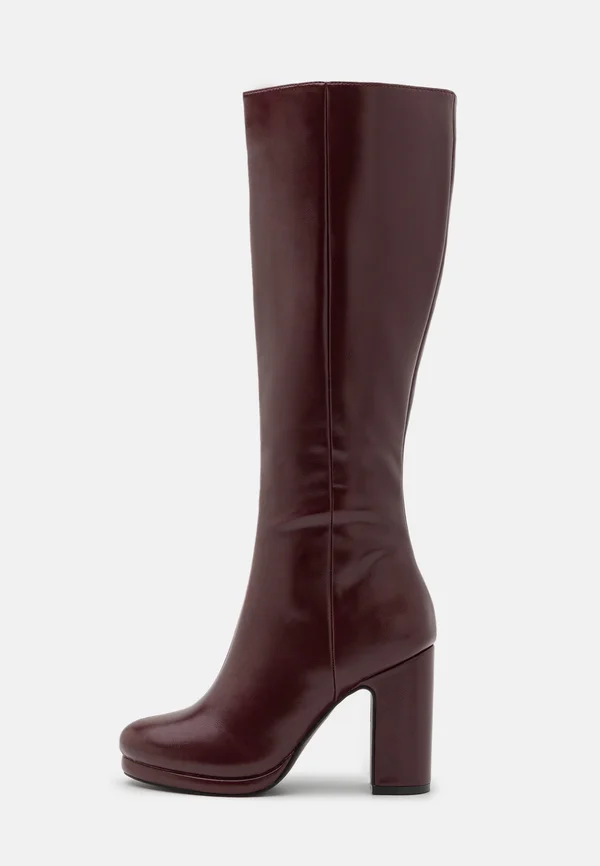 High Heel Stiefel - red