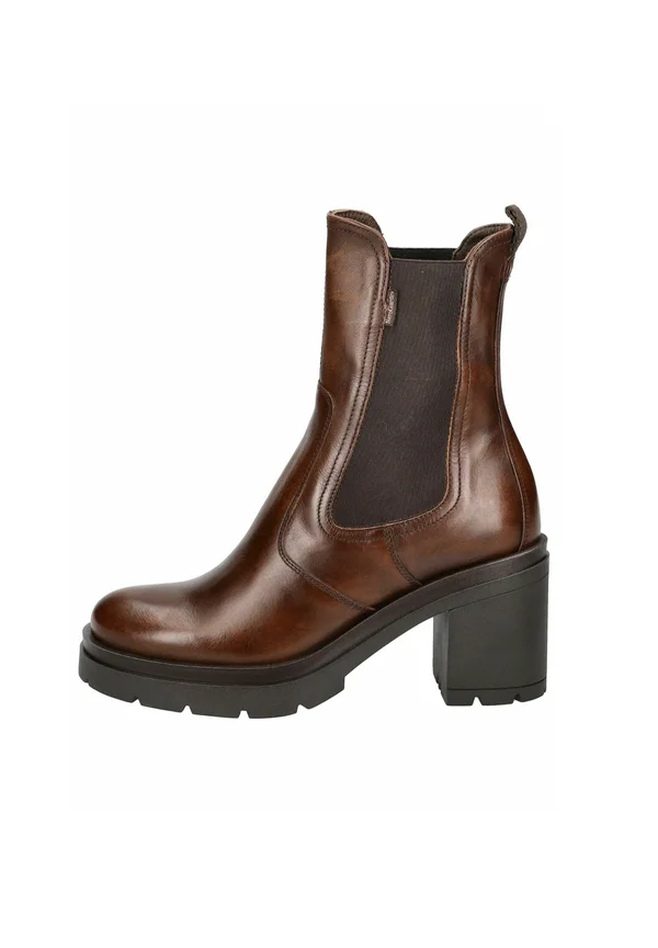 High Heel Stiefelette - beige
