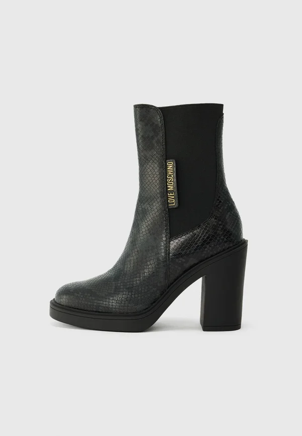 High Heel Stiefelette - black