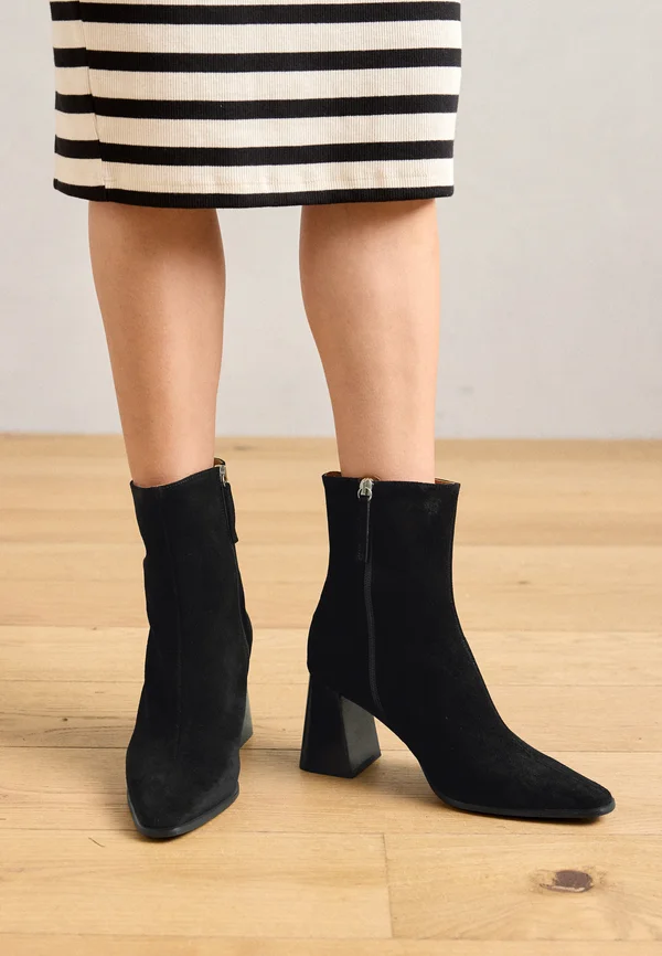 High Heel Stiefelette - black