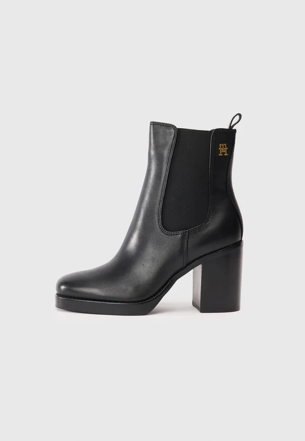 High Heel Stiefelette - black