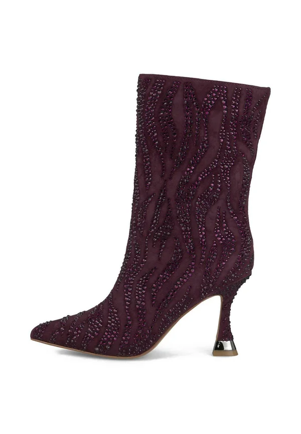 High Heel Stiefelette - Bordeaux