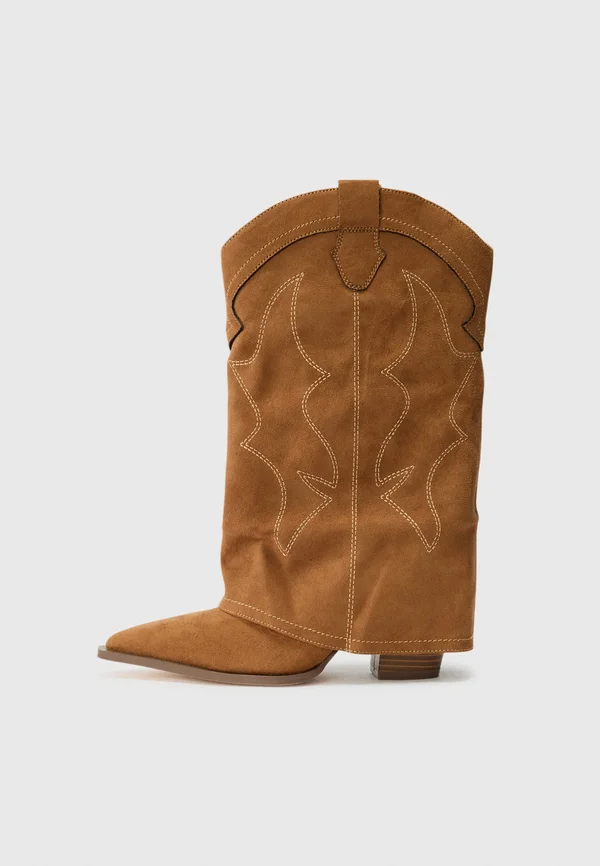 High Heel Stiefelette - cognac