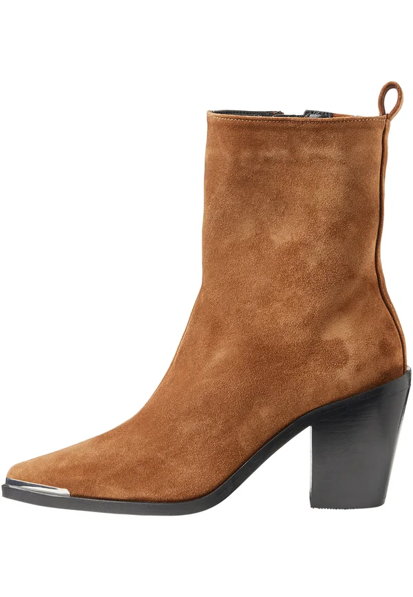 High Heel Stiefelette - cognac