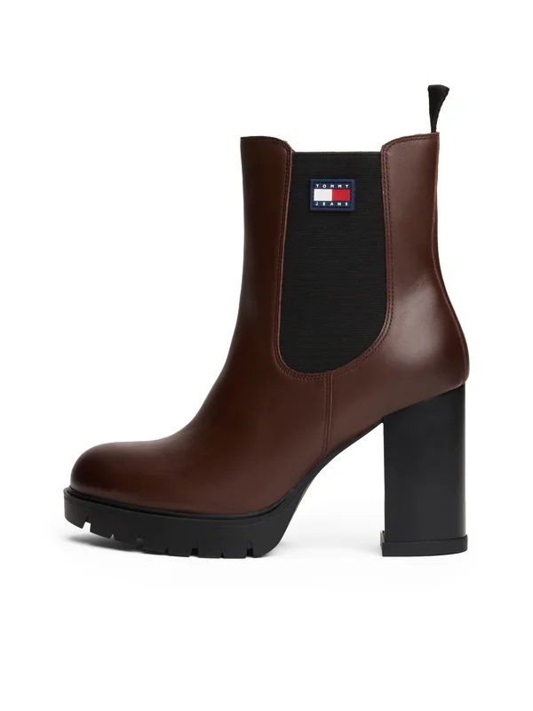 High Heel Stiefelette - dark mocha