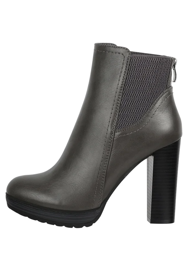 High Heel Stiefelette - grau