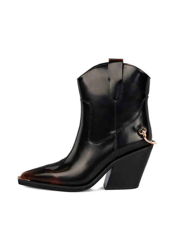 High Heel Stiefelette - marrón jaspeado