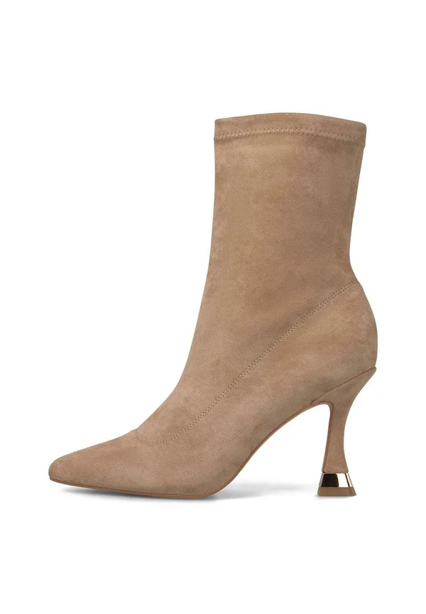 High Heel Stiefelette - marrón topo