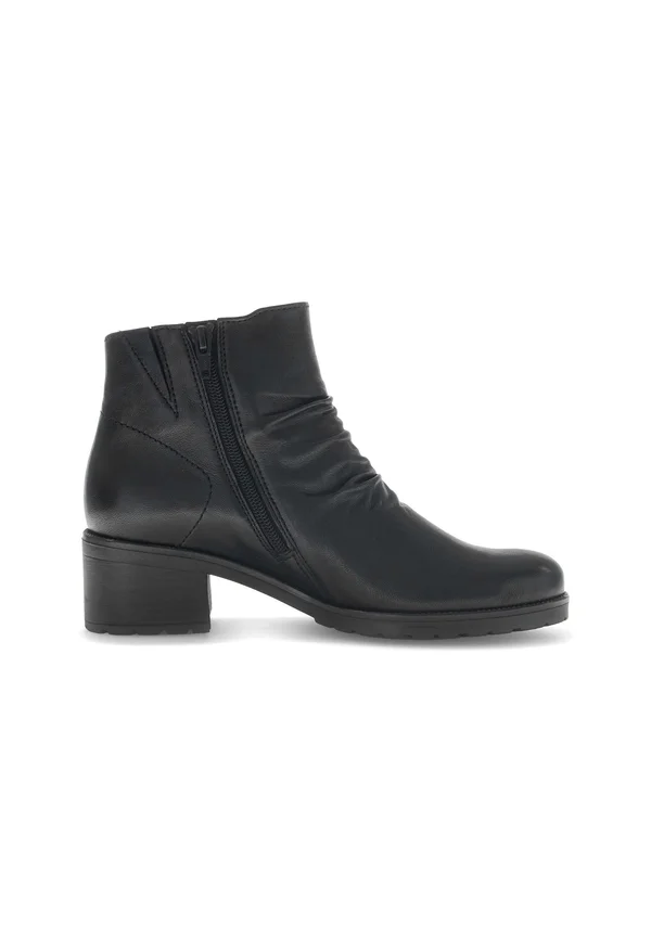 High Heel Stiefelette - schwarz micro