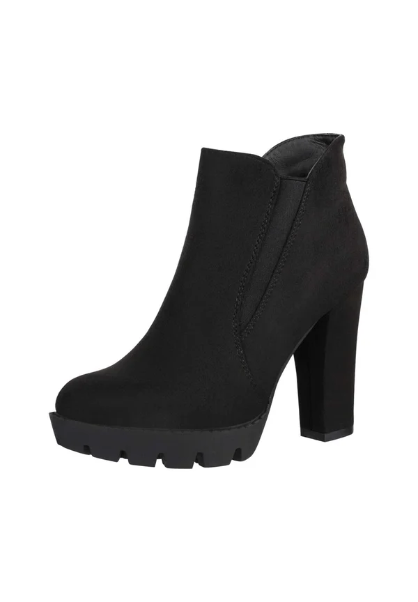 High Heel Stiefelette - schwarz