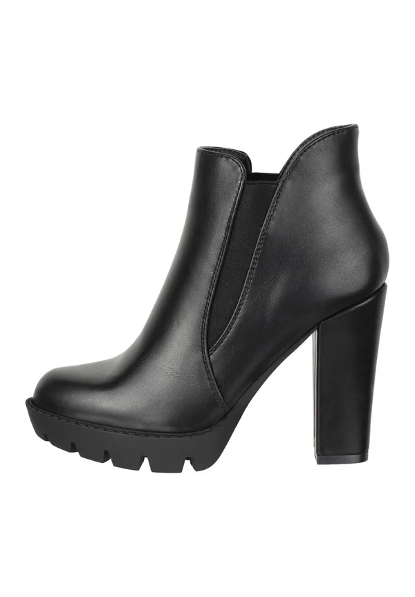 High Heel Stiefelette - schwarz