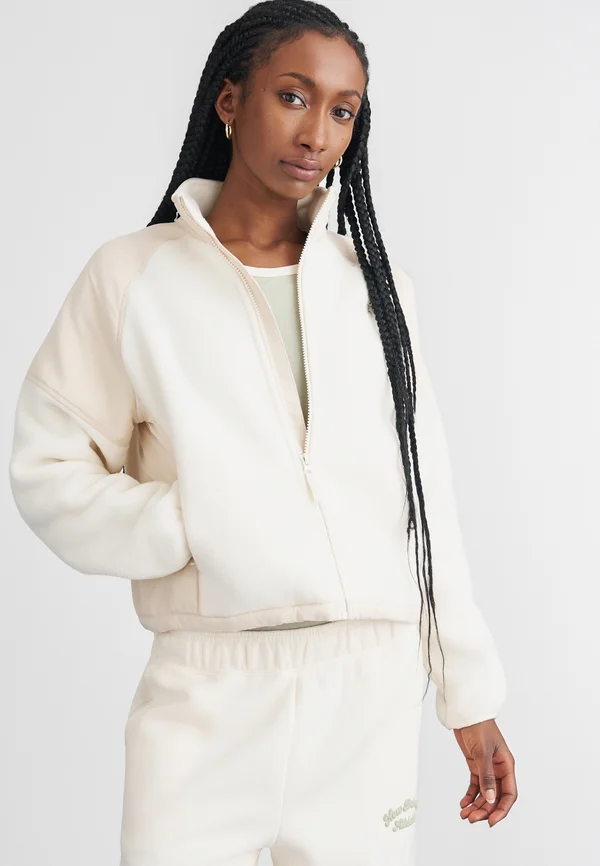 HIGH JACKET - Fleecejacke - white
