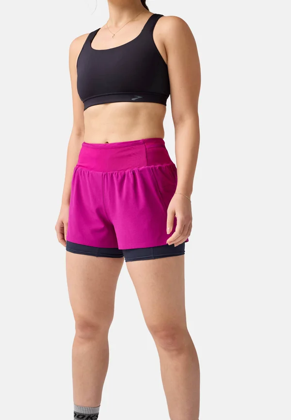 HIGH POINT 2.0 - 2-in-1 Shorts - dk fuchsia blue nights