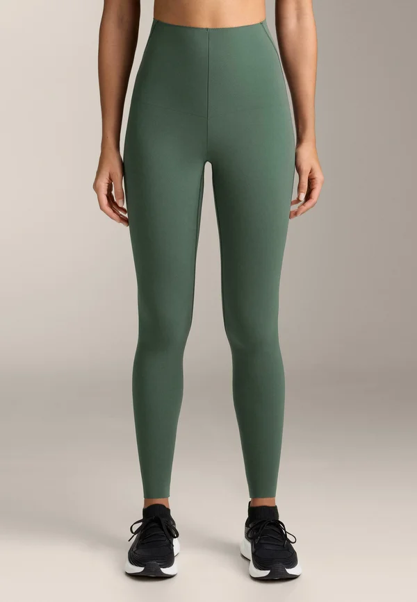 HIGH-RISE COMPRESSIVE CORE CONTROL ANKLE-LENGTH - Tights - mottled dark green