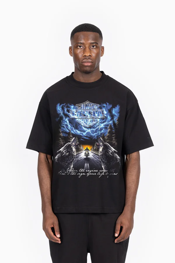 HIGHWAY UNISEX - T-Shirt print - black