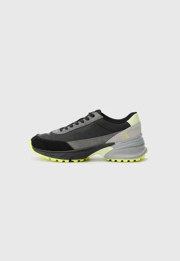 HIKE RUNNER CASUAL - Sneaker low - black/granite grey/wild lime