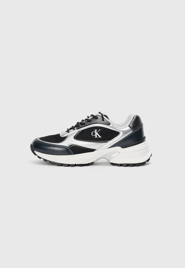 HIKE RUNNER - Sneaker low - black/silver-coloured