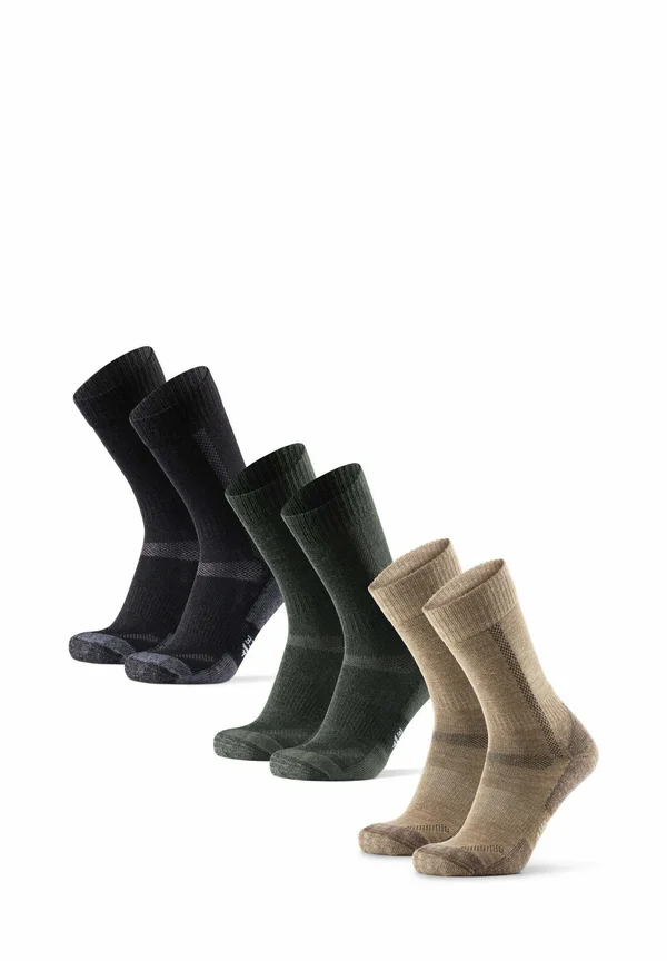 HIKING 3-PACK - Sportsocken - beige/green/black