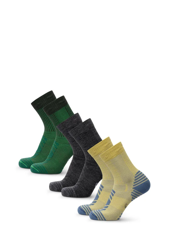 HIKING LIGHT  - Sportsocken - green/grey/yellow