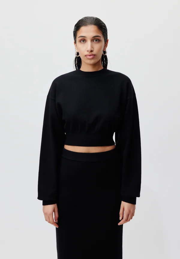 HILDE JUMPER - Strickpullover - schwarz