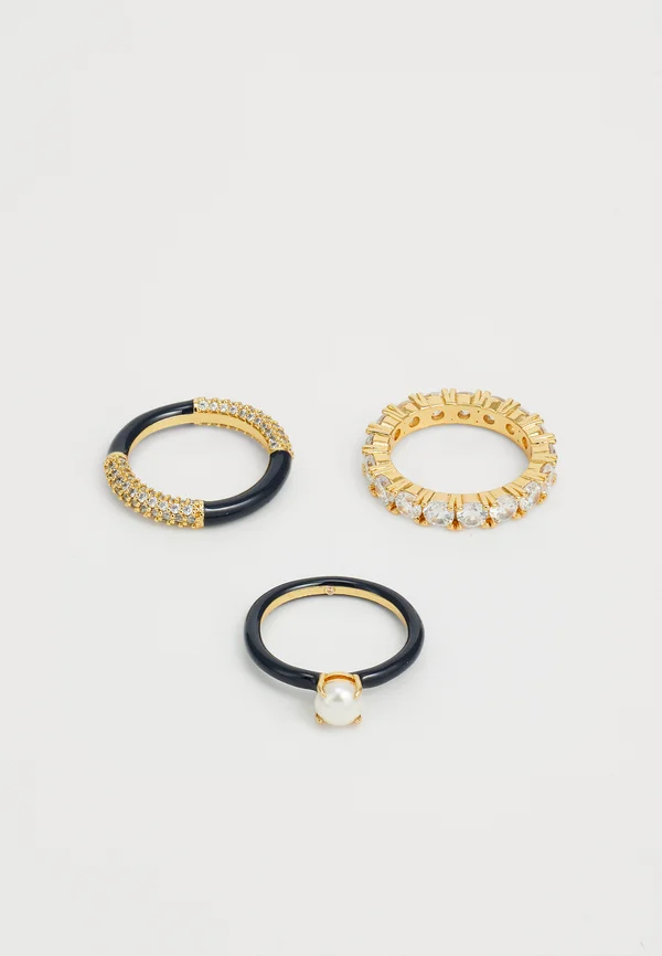 HINT OF SHIMMER STACKING 3 PACK - Ring - navy/yellow gold-coloured