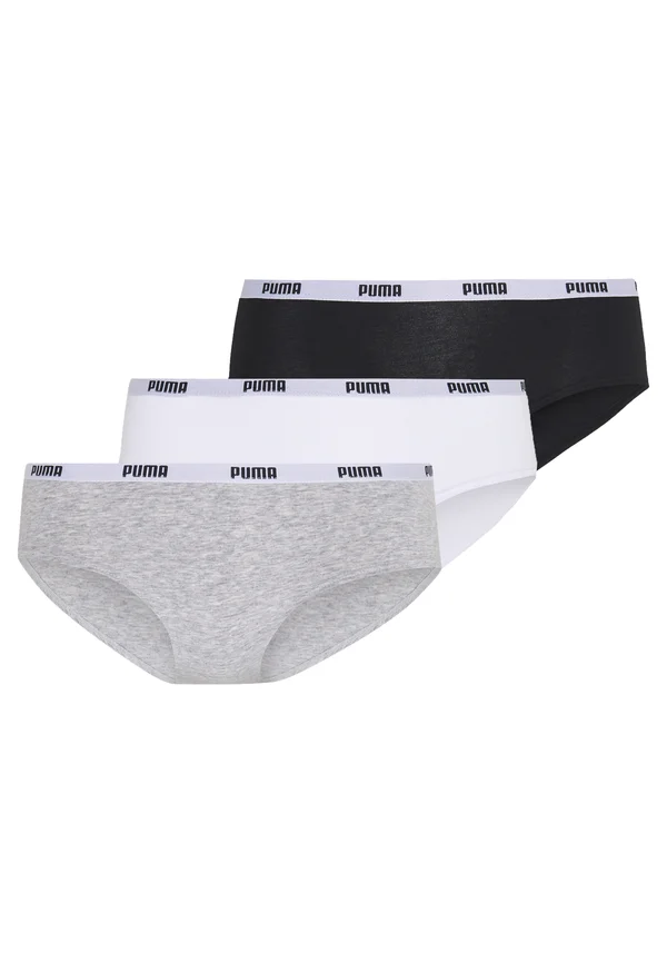 HIPSTER 3 PACK - Slip - white/grey/black