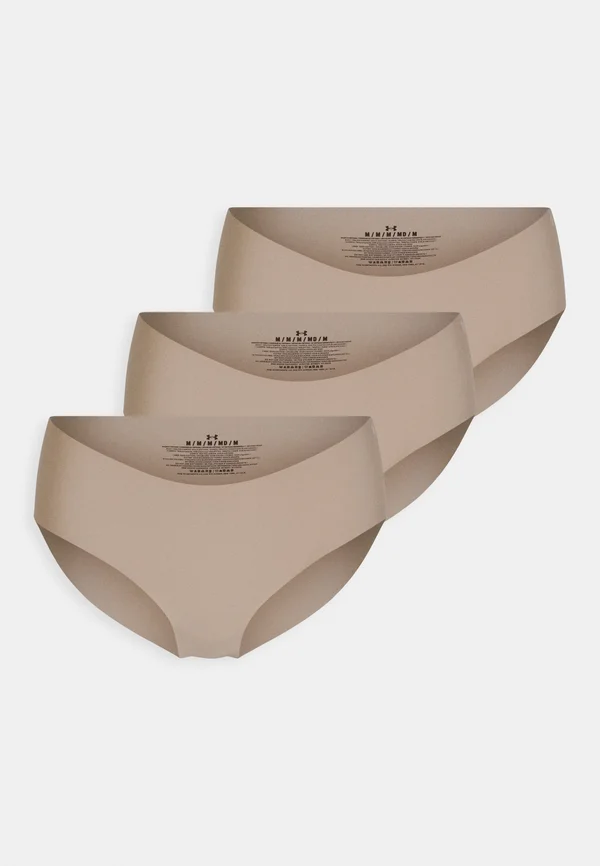 HIPSTER PURE NO SHOW SOLID 3 PACK - Slip - beige