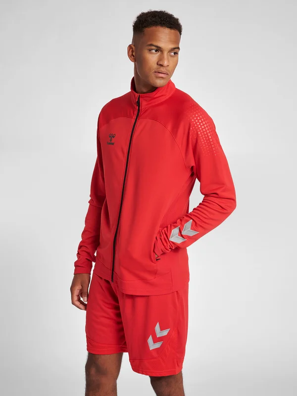 HMLLEAD POLY ZIP JACKET - Trainingsjacke - true red
