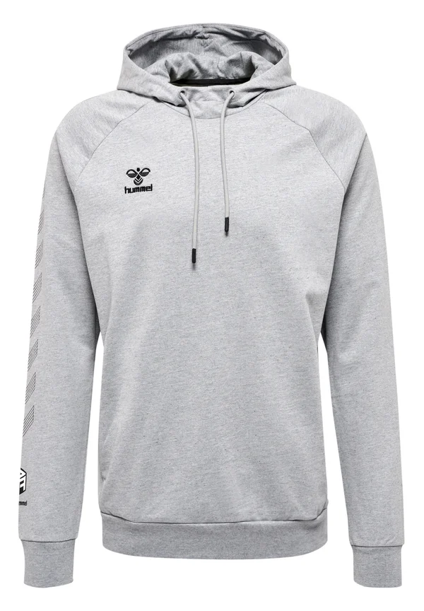 HMLMOVE GRID  - Kapuzenpullover - grey melange