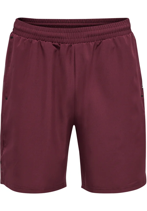 HMLMOVE GRID - Kurze Sporthose - grape wine