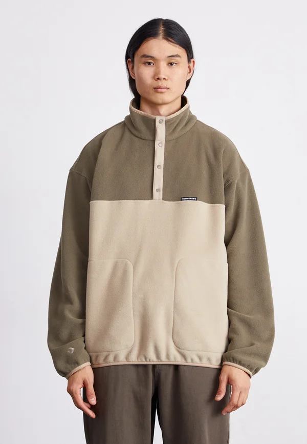 HOLIDAY POP OVER - Fleecepullover - truffle/vintage cargo