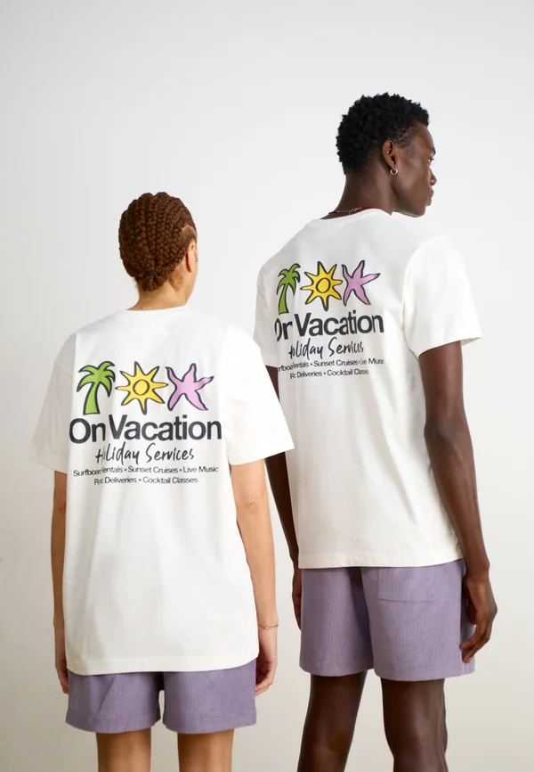 HOLIDAY SERVICE UNISEX - T-Shirt print - white