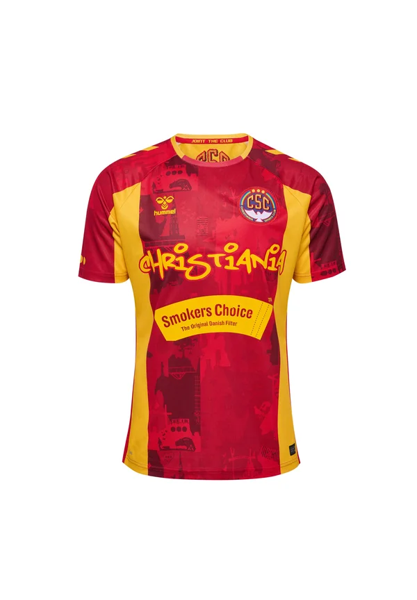 HOME - Sport T-Shirt - true red sports yellow w spons