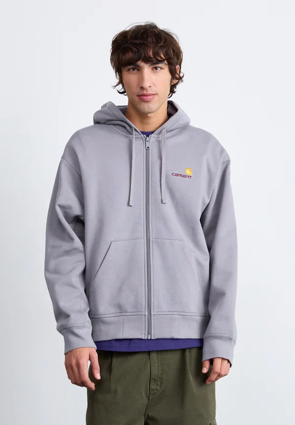 HOODED AMERICAN SCRIPT JACKET - Sweatjacke - yosemite