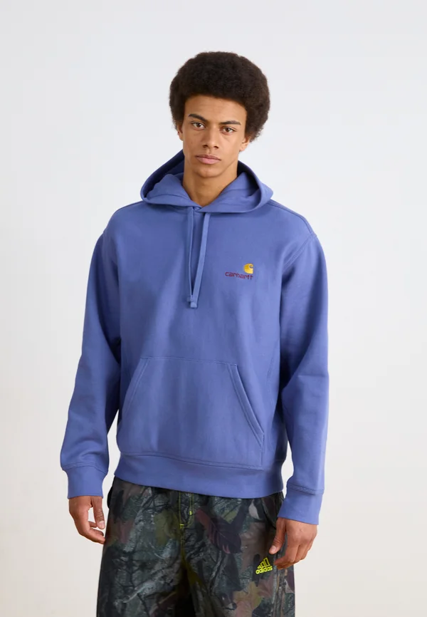 HOODED AMERICAN SCRIPT  - Kapuzenpullover - blue iris