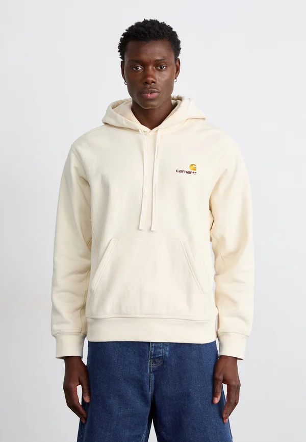 HOODED AMERICAN SCRIPT  - Kapuzenpullover - natural
