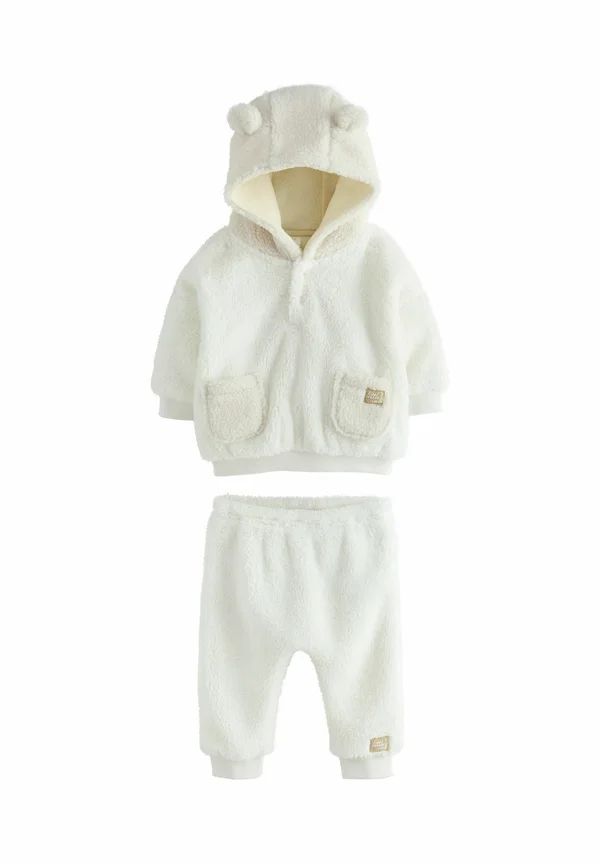 HOODED AND JOGGERS SET - Fleecepullover - cream
