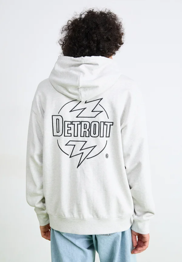 HOODED BLAZE - Sweatjacke - ash heather/black