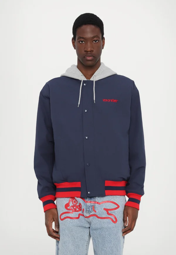 HOODED - Bomberjacke - navy