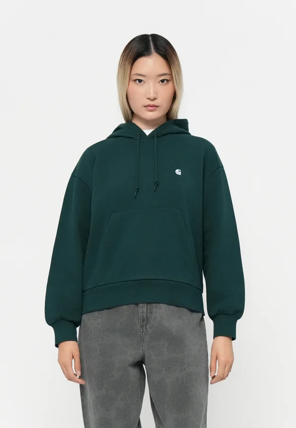 HOODED CASEY - Sweatshirt - dark fir/silver-coloured