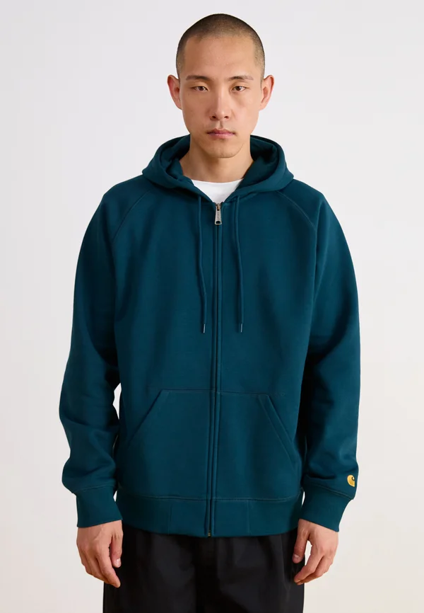HOODED CHASE JACKET - Kapuzenpullover - duck blue
